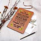 TO MY DAUGHTER PROUD LEATHER JOURNAL