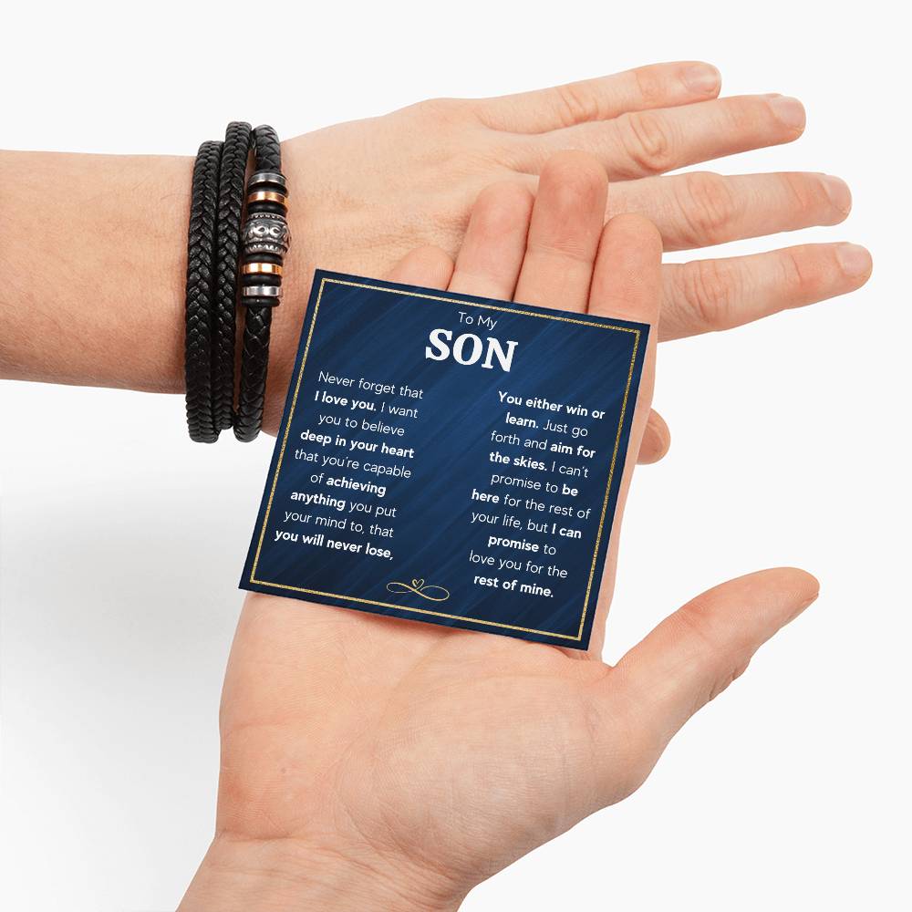 TO MY SON SKIES BRACELET