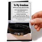 Love You Forever To My Grandson Bracelet Believe Deep