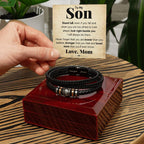 TO MY SON STAND TALL BRACELET