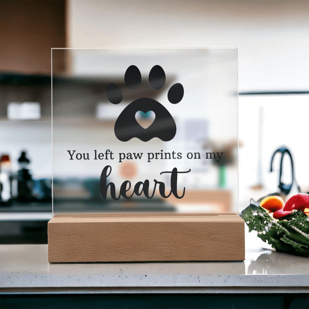 Keepsake Acrylic Bundle - You Left Pawprints In My Heart