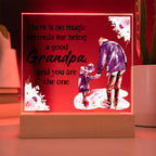 Acrylic Square Design Grandpa