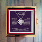 Chapters Cross - Daughter Birthday Necklace with Rose Box